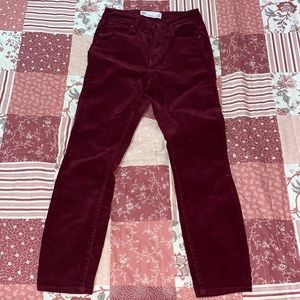 Burgundy Corduroy jeans